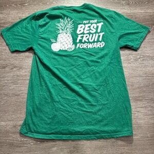 Sprouts Farmers Market Shirt Adult Small Green Employee Tee‎ Crew Neck Graphic